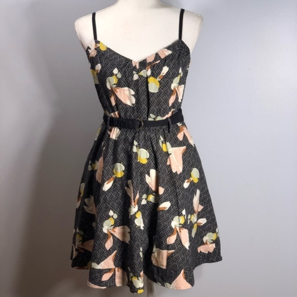 Urban Outfitters Dresses & Skirts - UO Kimchi Blue Nora Floral Belted Linen Dress